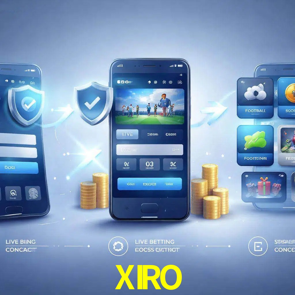 Pasos de acceso a la app XIRO en pantalla de teléfono móvil
